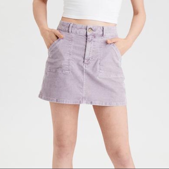 American Eagle Outfitters Dresses & Skirts - American Eagle Purple Corduroy Skirt